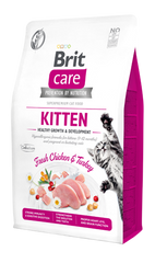 Brit Care Grain-Free Tahılsız Tavuklu ve Hindili Sağlıklı Büyüme & Gelişim Destekleyici Yavru Kedi Kuru Maması 2 kg