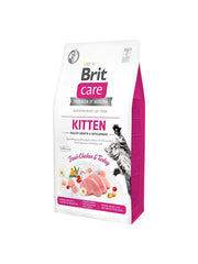 Brit Care Grain-Free Tahılsız Tavuklu ve Hindili Sağlıklı Büyüme & Gelişim Destekleyici Yavru Kedi Kuru Maması 7 kg