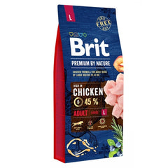 Brit Premium By Nature Tavuklu ve Pirinçli Büyük Irk Yetişkin Köpek Kuru Maması 15 kg