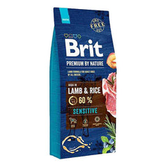 Brit Premium By Nature Kuzulu ve Pirinçli Hassas Yetişkin Köpek Kuru Maması 15 kg