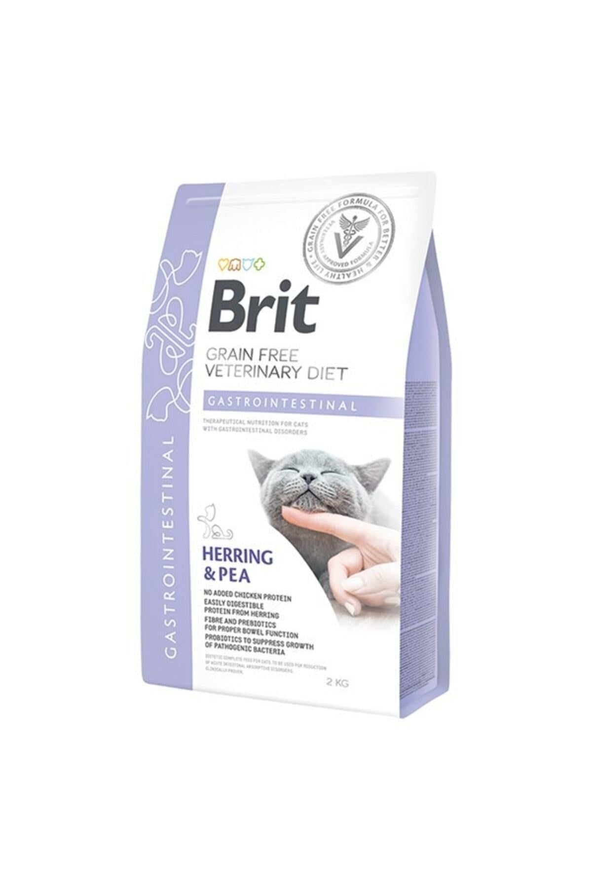 Brit Veterinary Diets Tahılsız Ringa ve Bezelyeli Gastrointestinal Sindirim Sistemi Yetişkin Kedi Kuru Maması 2 kg