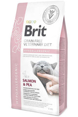 Brit Veterinary Diets Tahılsız Somonlu ve Bezelyeli Hipoalerjenik Cilt Sağlığı Yetişkin Kedi Kuru Maması 5 kg