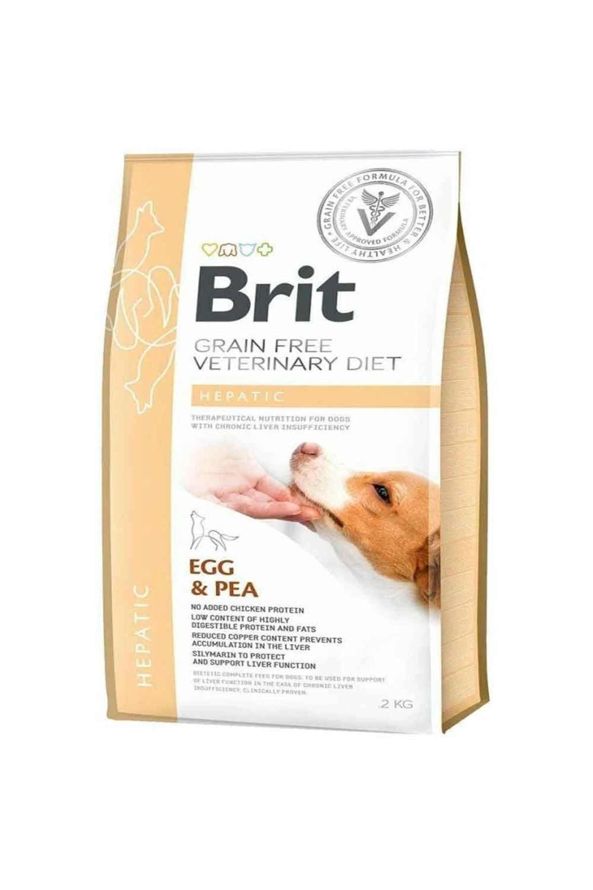 Brit Veterinary Diets Tahılsız Yumurtalı ve Bezelyeli Hepatic Karaciğer Yetmezliği olan Yetişkin Köpek Kuru Maması 2 kg