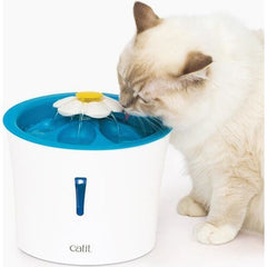 Catit Led Işıklı Kedi Su Kabı Mavi 3 lt