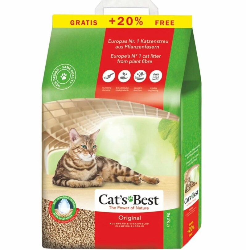 Cats Best Original Topaklanan Kedi Kumu 10+2 lt