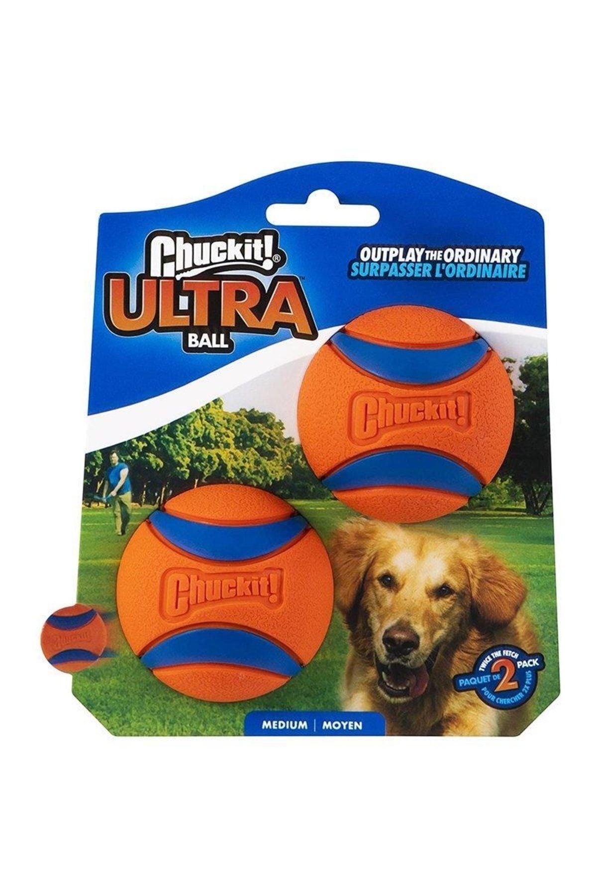 Chuckit! Ultra Ball 2'li Köpek Oyun Topu (Orta Boy)