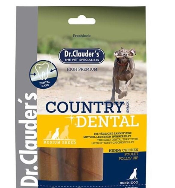 Dr.Clauder'S Country Dental Tavuklu Köpek Ödül Maması 120 gr M