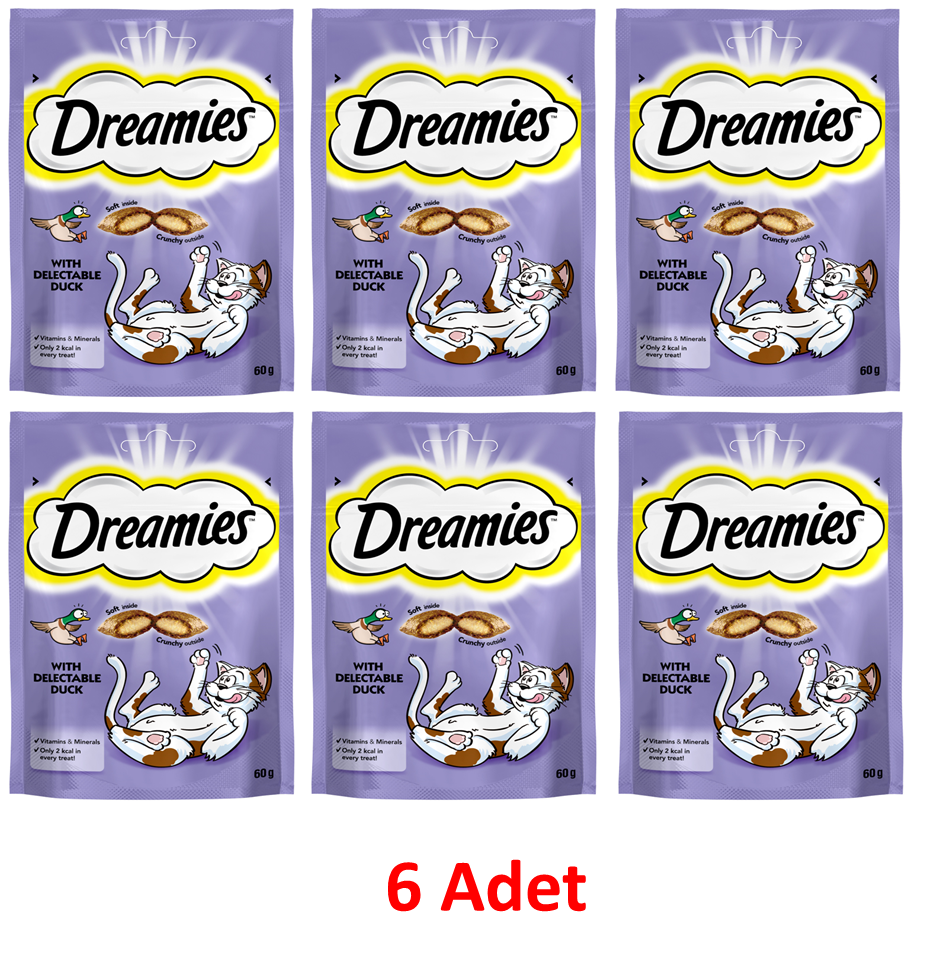 Dreamies Ördekli Kedi Ödül Maması 6X60 gr