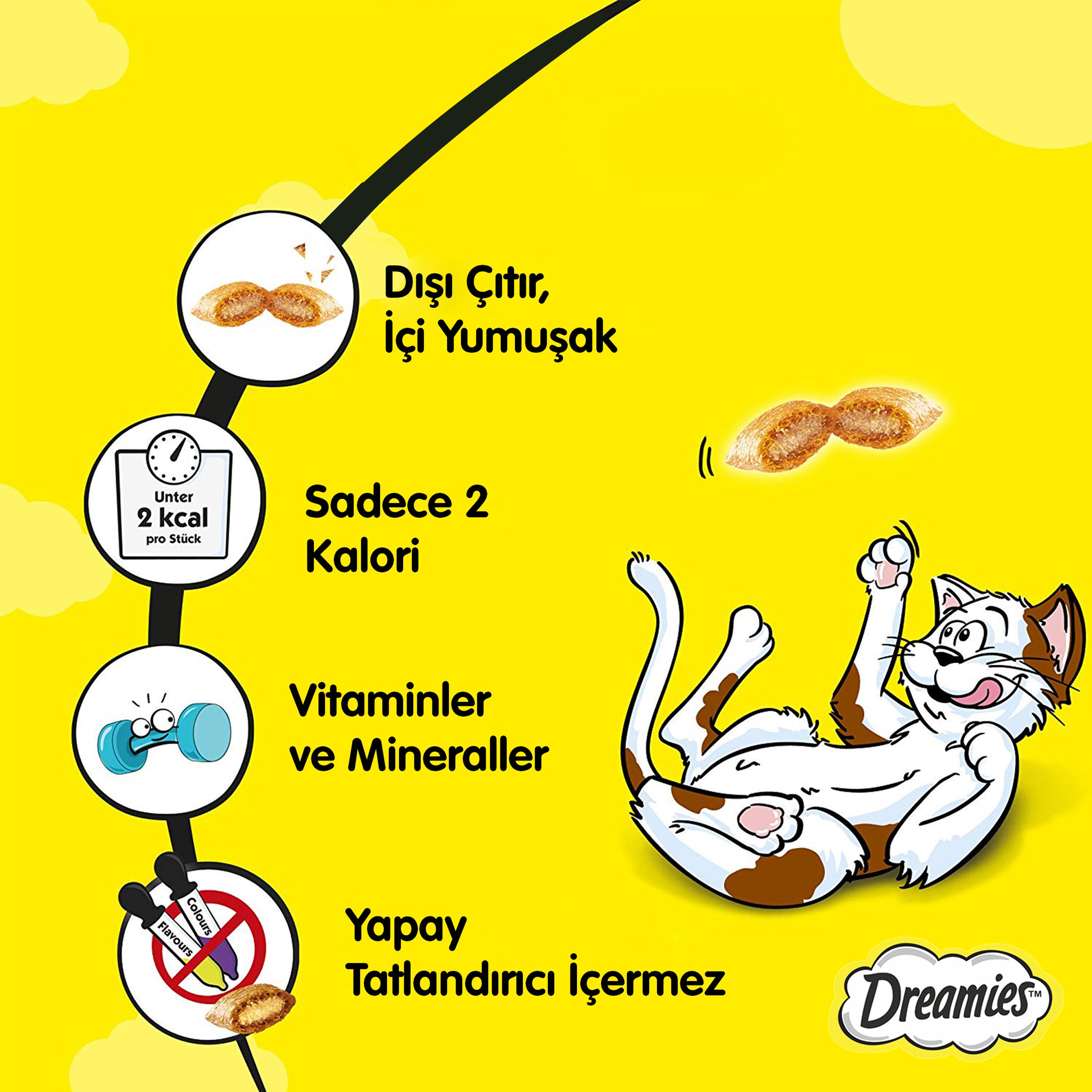 Dreamies Ördekli Kedi Ödül Maması 6X60 gr