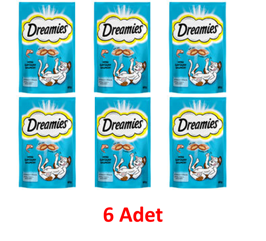 Dreamies Somonlu Kedi Ödül Maması 6X60 gr