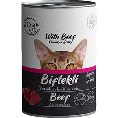 Eco Natura Pet Biftekli Yetişkin Kedi Konservesi Gravy 400 gr