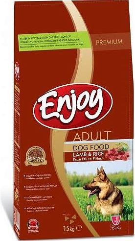 Enjoy Kuzulu ve Pirinçli Yetişkin Köpek Maması 15 kg