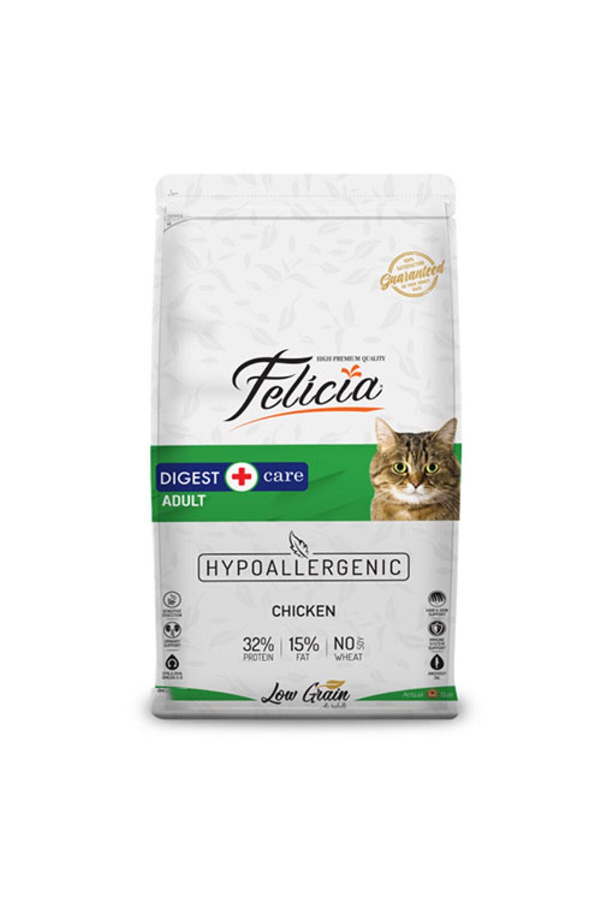 Felicia Düşük Tahıllı Tavuklu Hipoalerjenik Yetişkin Kedi Kuru Maması 12 kg