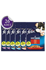 Felix Karışık Yetişkin Kedi Yaş Maması 26 X 85 gr