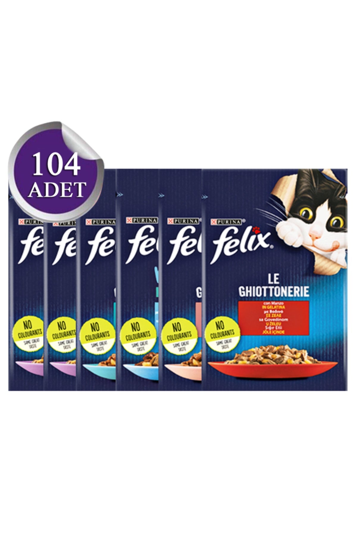 Felix Karışık Yetişkin Yaş Kedi Maması 104 X 85 gr