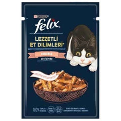 Felix Tasty Shreds Somonlu Yetişkin Kedi Yaş Maması 80 gr