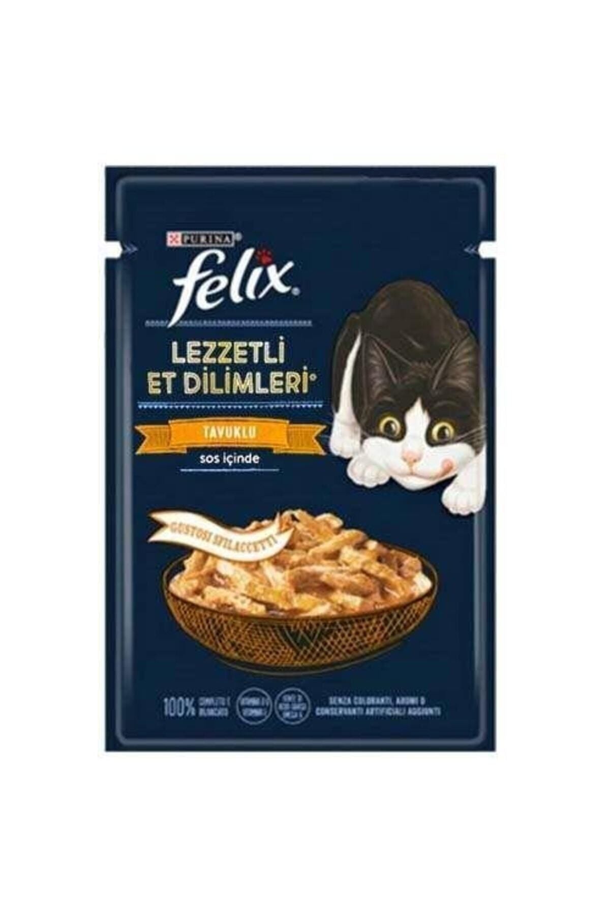 Felix Tasty Shreds Tavuklu Yetişkin Kedi Yaş Maması 80 gr