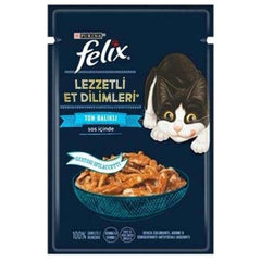 Felix Tasty Shreds Ton Balıklı Yetişkin Kedi Yaş Maması 80 gr