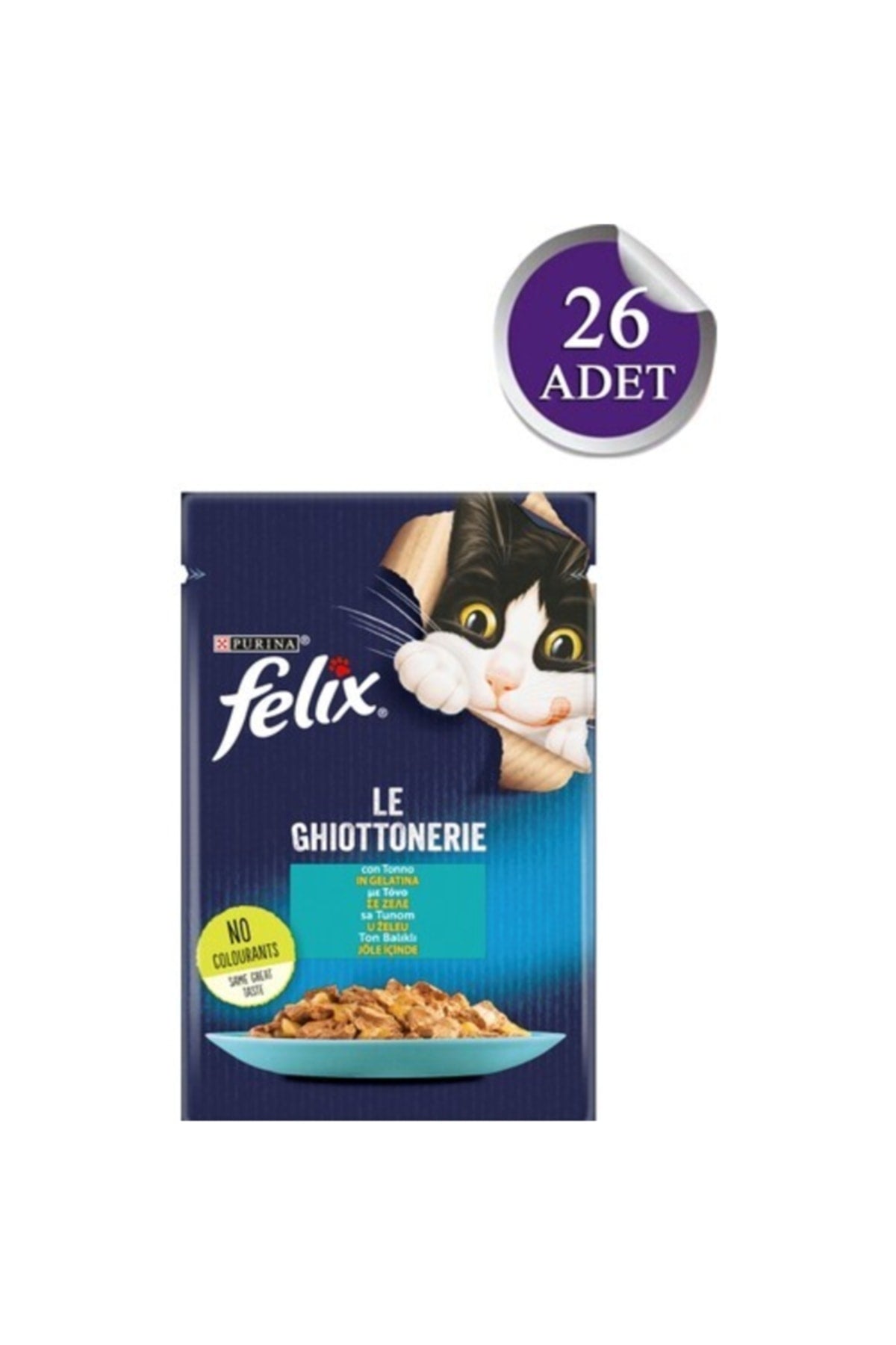 Felix Ton Balıklı Yetişkin Kedi Yaş Maması 26 X 85 gr