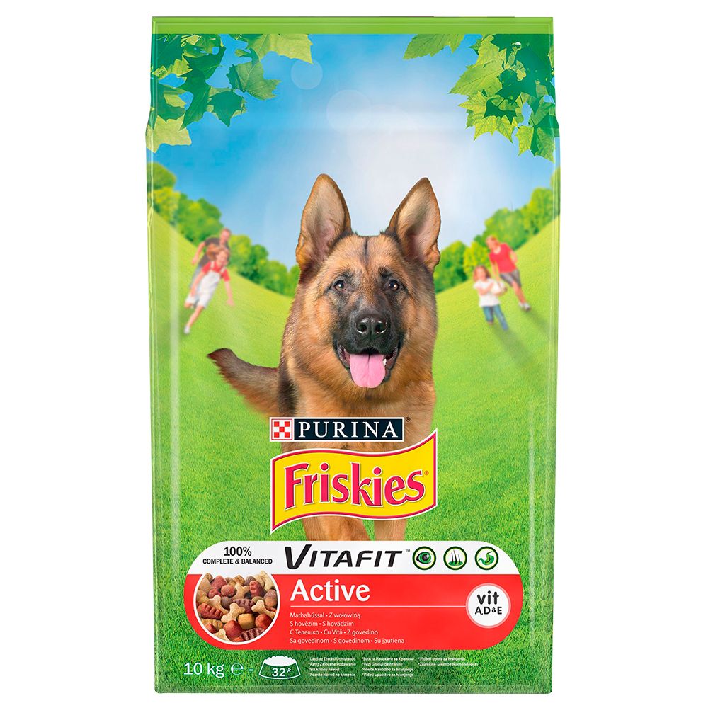 Purina Friskies Active Duo Etli Yetişkin Köpek Kuru Maması 10 kg (Yeni Ambalaj)