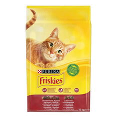 Purina Friskies Et, Tavuk ve Sebzeli Yetişkin Kedi Kuru Maması 10 kg (Yeni Ambalaj)