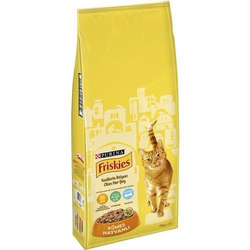 Purina Friskies Kümes Hayvanlı Yetişkin Kedi Kuru Maması 15 kg