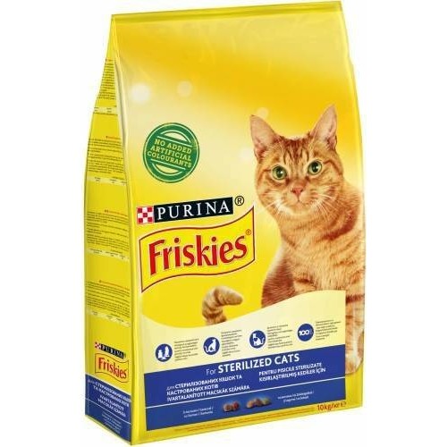 Purina Friskies Somonlu Kısırlaştırılmış Yetişkin Kedi Kuru Maması 10 kg (Yeni Ambalaj)