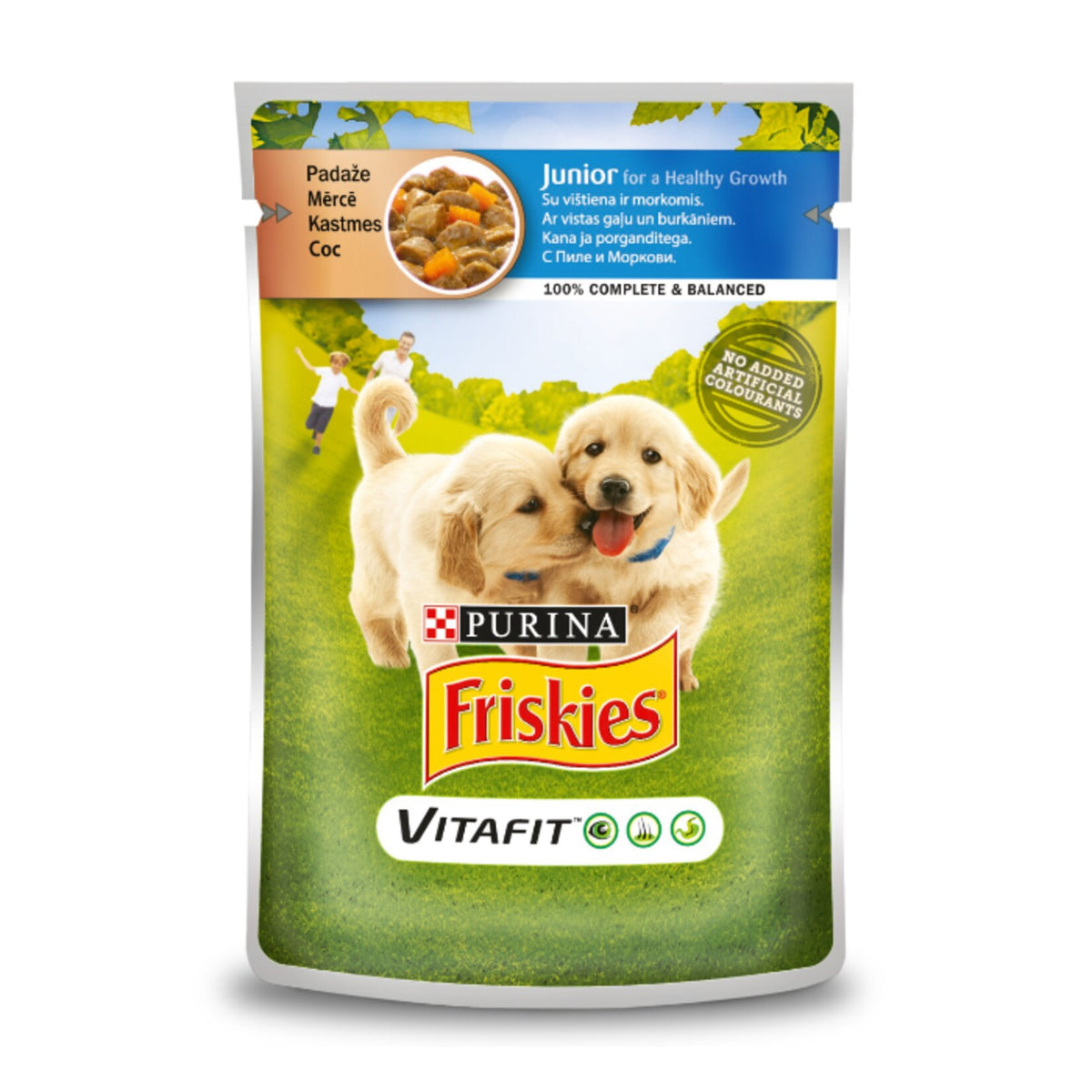 Purina Friskies Tavuklu ve Havuçlu Yavru Köpek Yaş Maması 20 X 100 gr