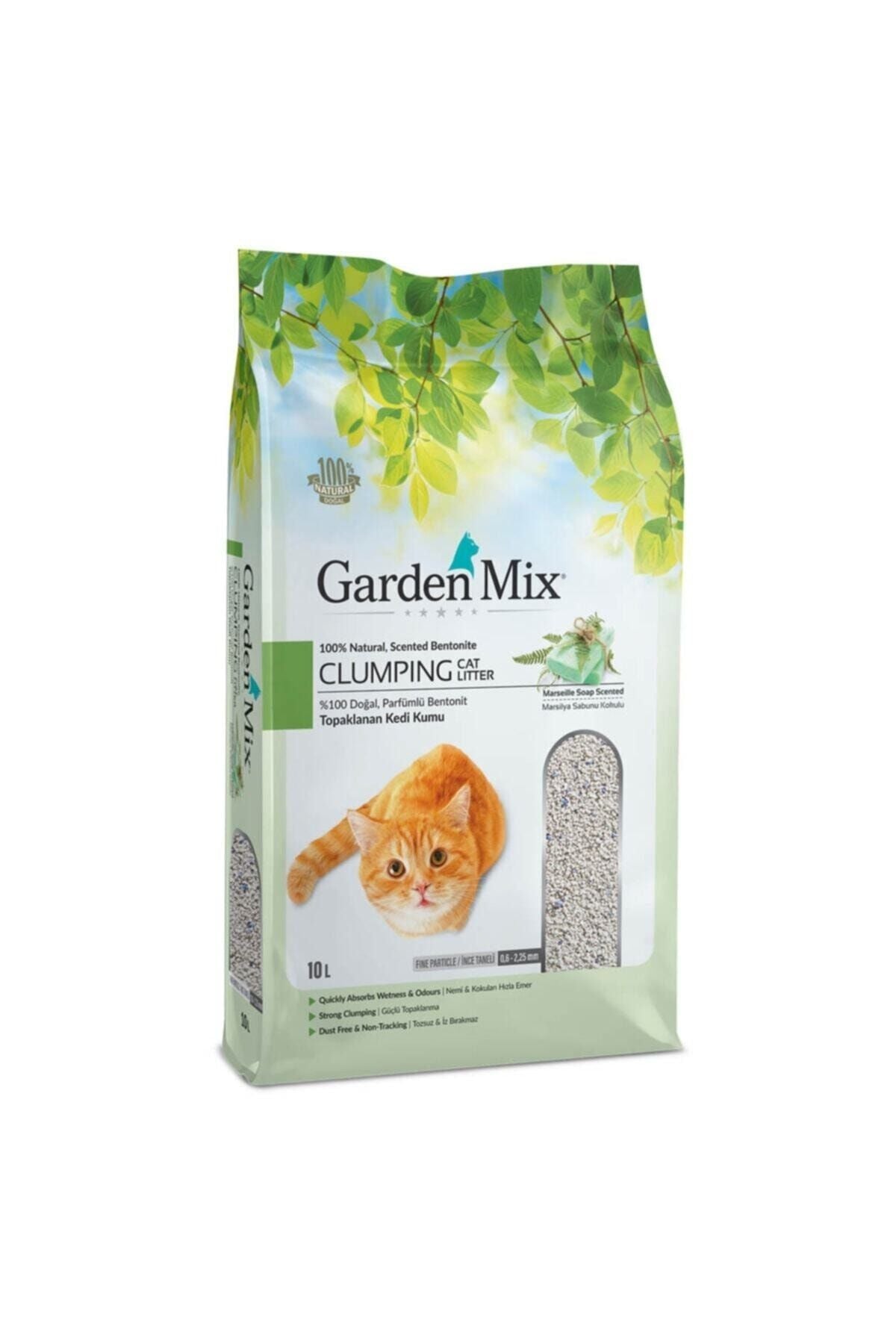 Gardenmix Bentonit Marsilya Sabunlu İnce Kedi Kumu 10 lt