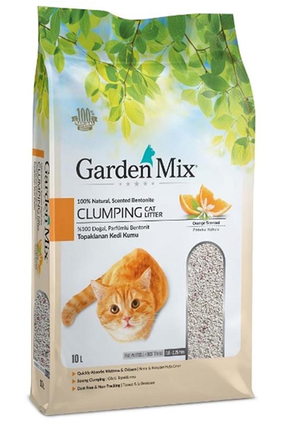 Gardenmix Bentonit Portakallı İnce Kedi Kumu 10 lt