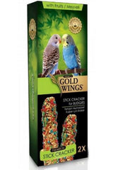 Gold Wings Premium Meyveli Muhabbet Kuşu Krakeri 2'li