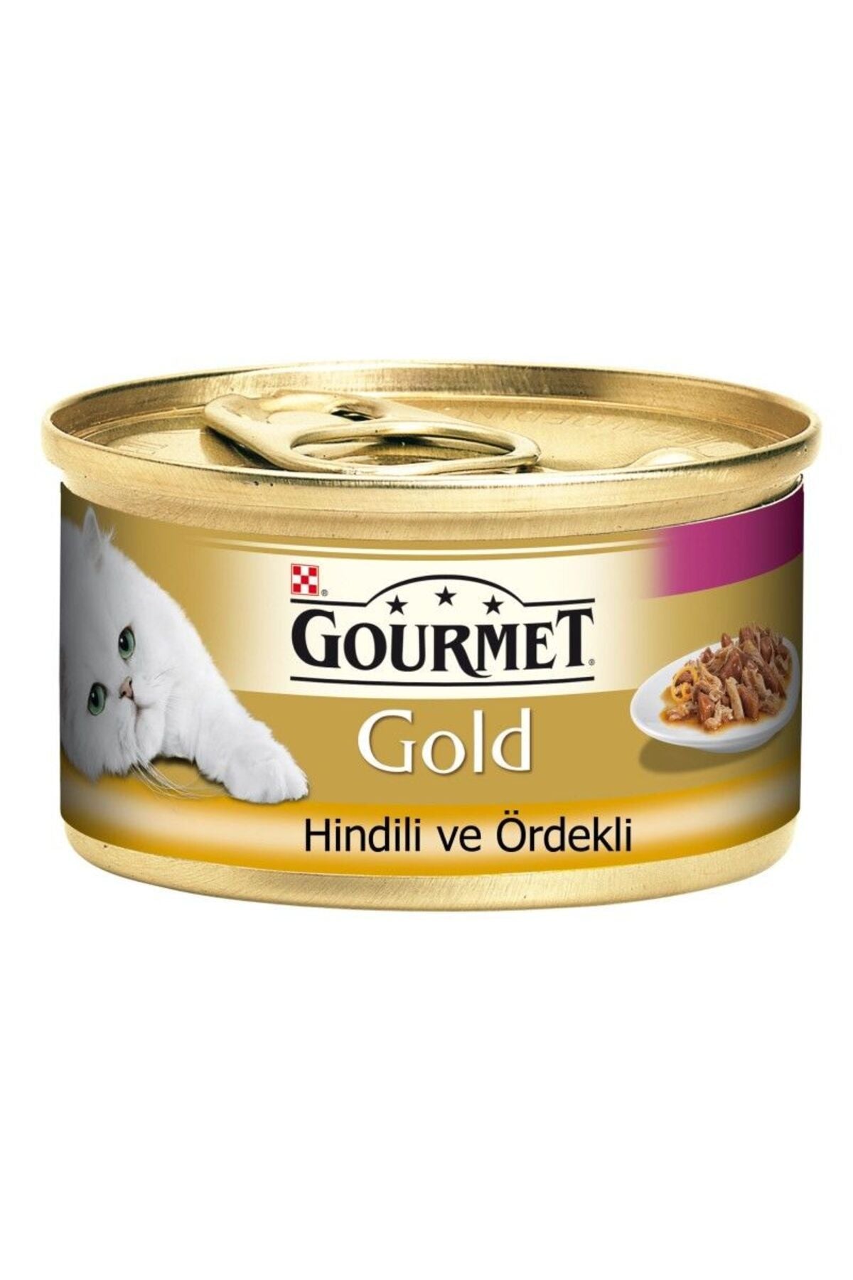 Gourmet Gold Çifte Lezzet Hindili ve Ördekli Yetişkin Kedi Konserve Yaş Maması 85 gr