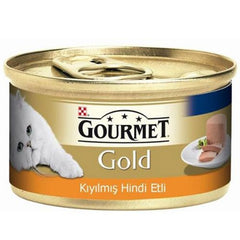 Gourmet Gold Kıyılmış Hindili Yetişkin Kedi Konserve Yaş Maması 12X85 gr