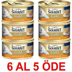 Gourmet Gold Kıyılmış Hindili Yetişkin Kedi Konserve Yaş Maması 85 gr (6 Al-5 Öde)