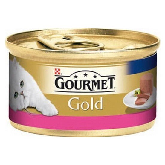 Gourmet Gold Kıyılmış Sığırlı Yetişkin Kedi Konserve Yaş Maması 12X85 gr