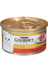 Gourmet Gold Kıyılmış Sığırlı Yetişkin Kedi Konserve Yaş Maması 85 gr