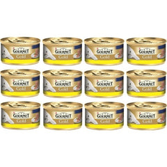 Gourmet Gold Kıyılmış Tavuklu Yetişkin Kedi Konserve Yaş Maması 12X85 gr