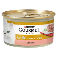 Gourmet Gold Savoury Cake Somonlu Konserve Yetişkin Kedi Maması 12 X 85 G