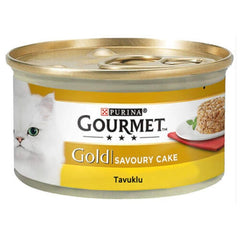 Gourmet Gold Savoury Cake Tavuklu Yetişkin Kedi Konserve Yaş Maması 12X85 gr