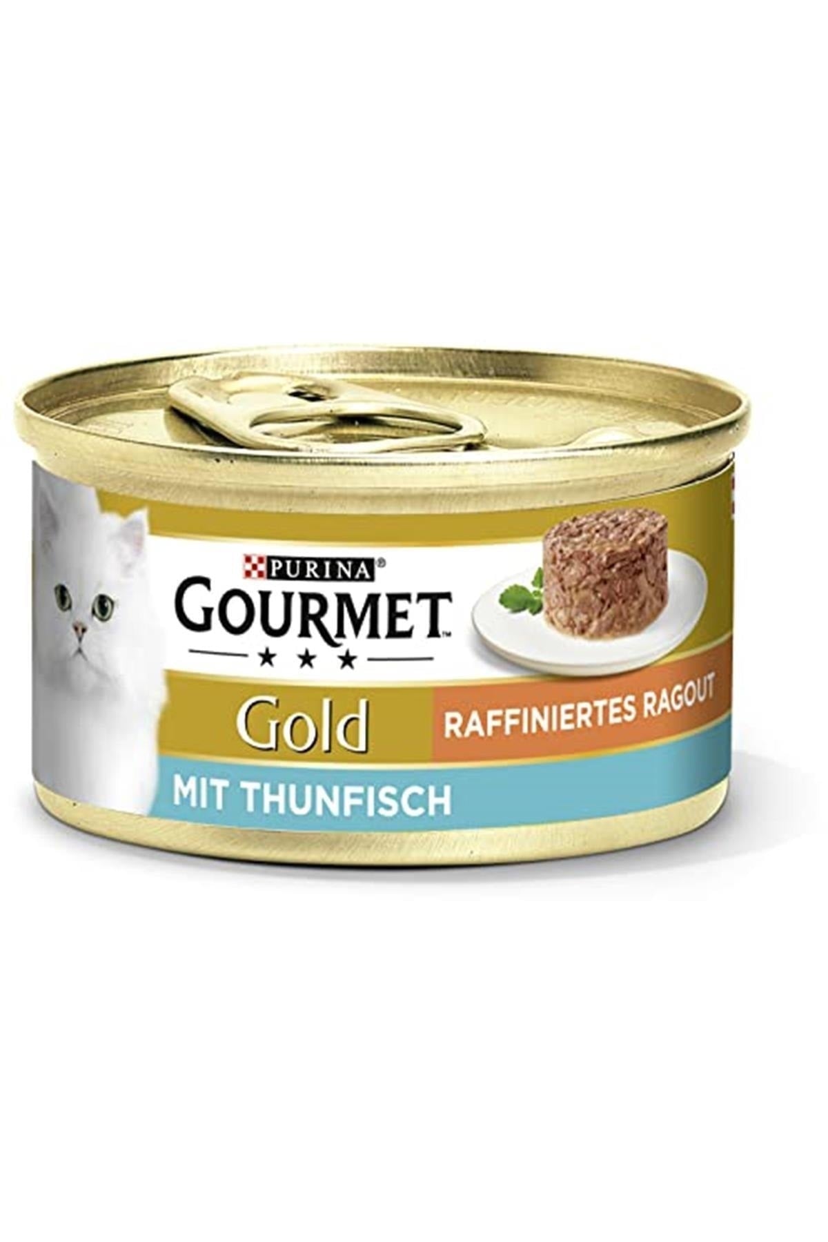 Gourmet Gold Savoury Cake Ton Balıklı Yetişkin Kedi Konserve Yaş Maması 12X85 gr