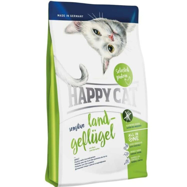 Happy Cat Culinary Land Geflügel Kümes Hayvanlı Yetişkin Kedi Kuru Maması 4 kg