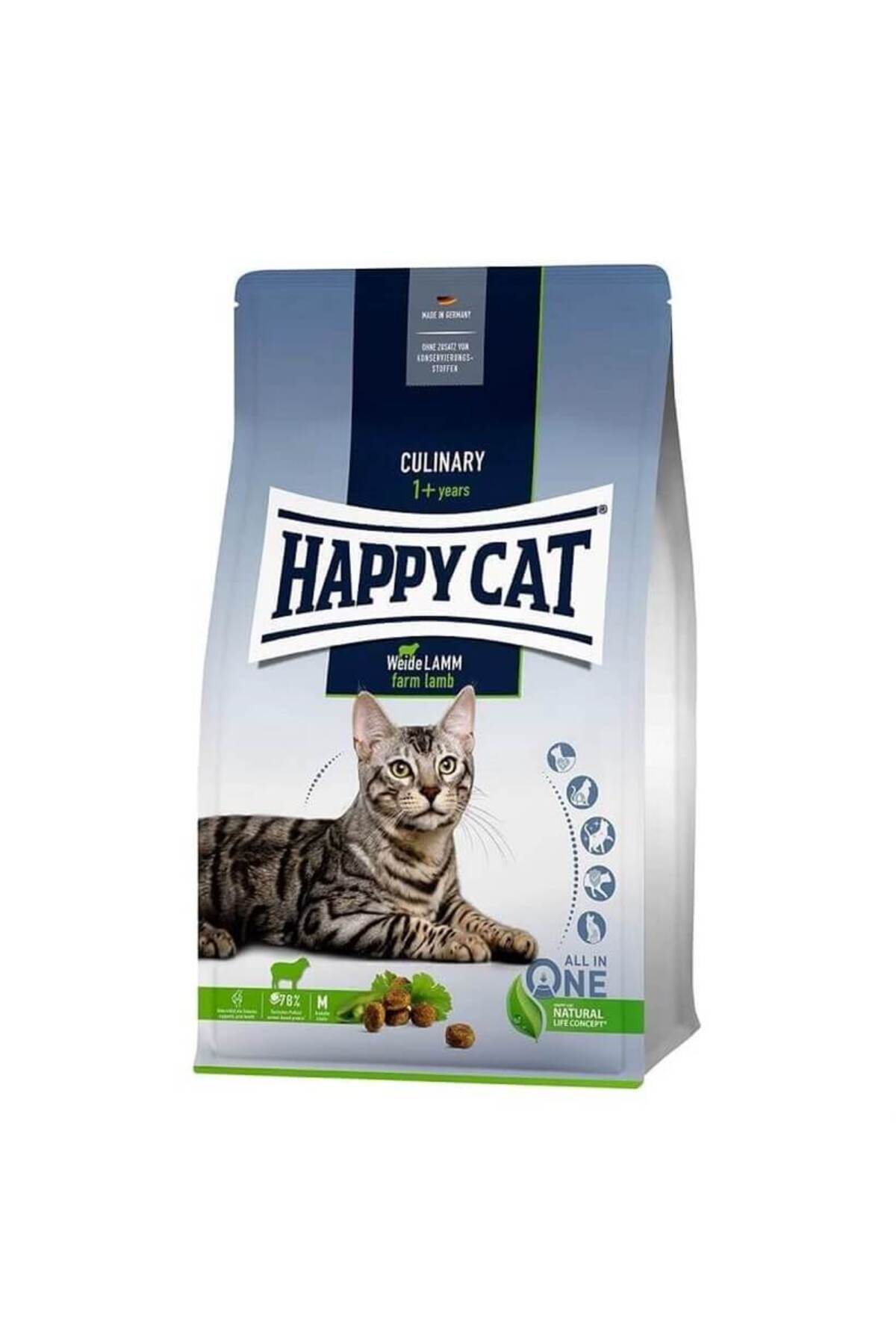 Happy Cat Culinary Weide Lamm Kuzulu Yetişkin Kedi Kuru Maması 4 kg