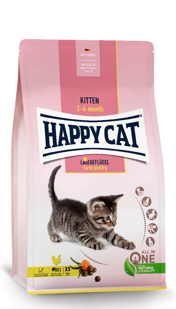 Happy Cat Land Geflügel Tavuklu Yavru ve Genç Kedi Kuru Maması 4 kg