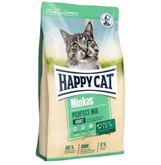 Happy Cat Minkas Perfect Mix Kuzulu & Balıklı ve Kümes Hayvanlı Yetişkin Kedi Kuru Maması 1,5 kg