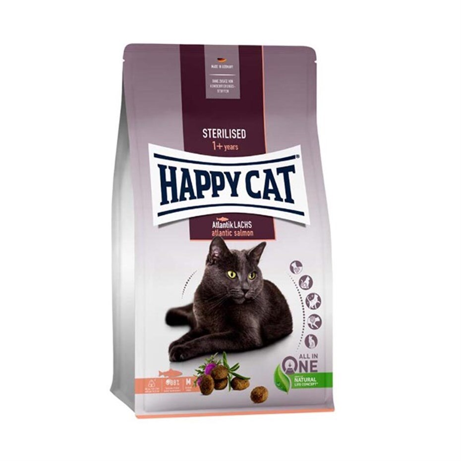 Happy Cat Atlantik Somonlu Kısırlaştırılmış Yetişkin Kedi Kuru Maması 4 kg