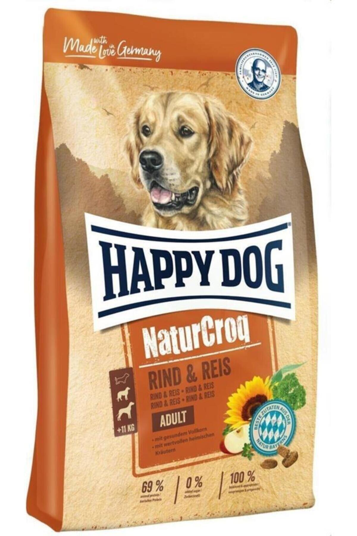 Happy Dog NaturCroq Biftekli ve Kuzulu Yetişkin Köpek Kuru Maması 15 kg