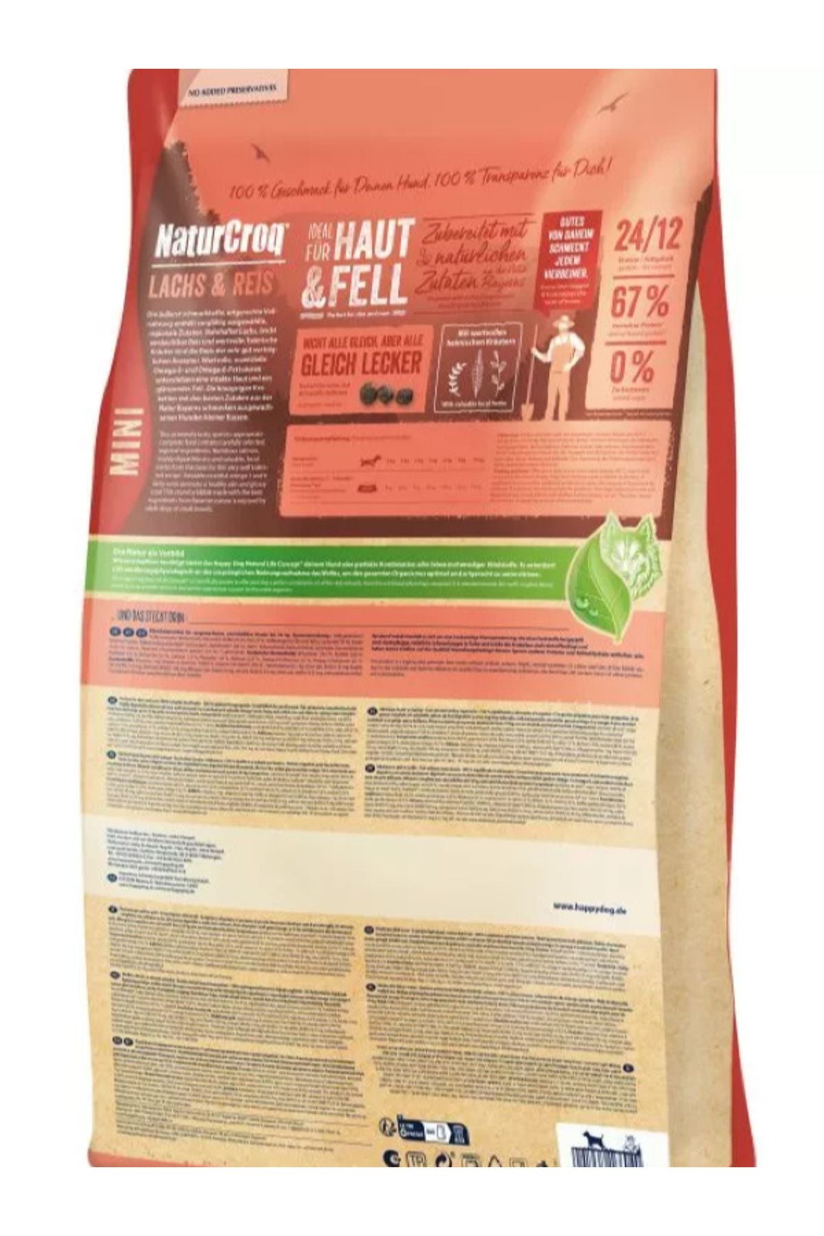 Happy Dog Naturcroq Somonlu Mini Irk Yetişkin Köpek Kuru Maması 4 kg