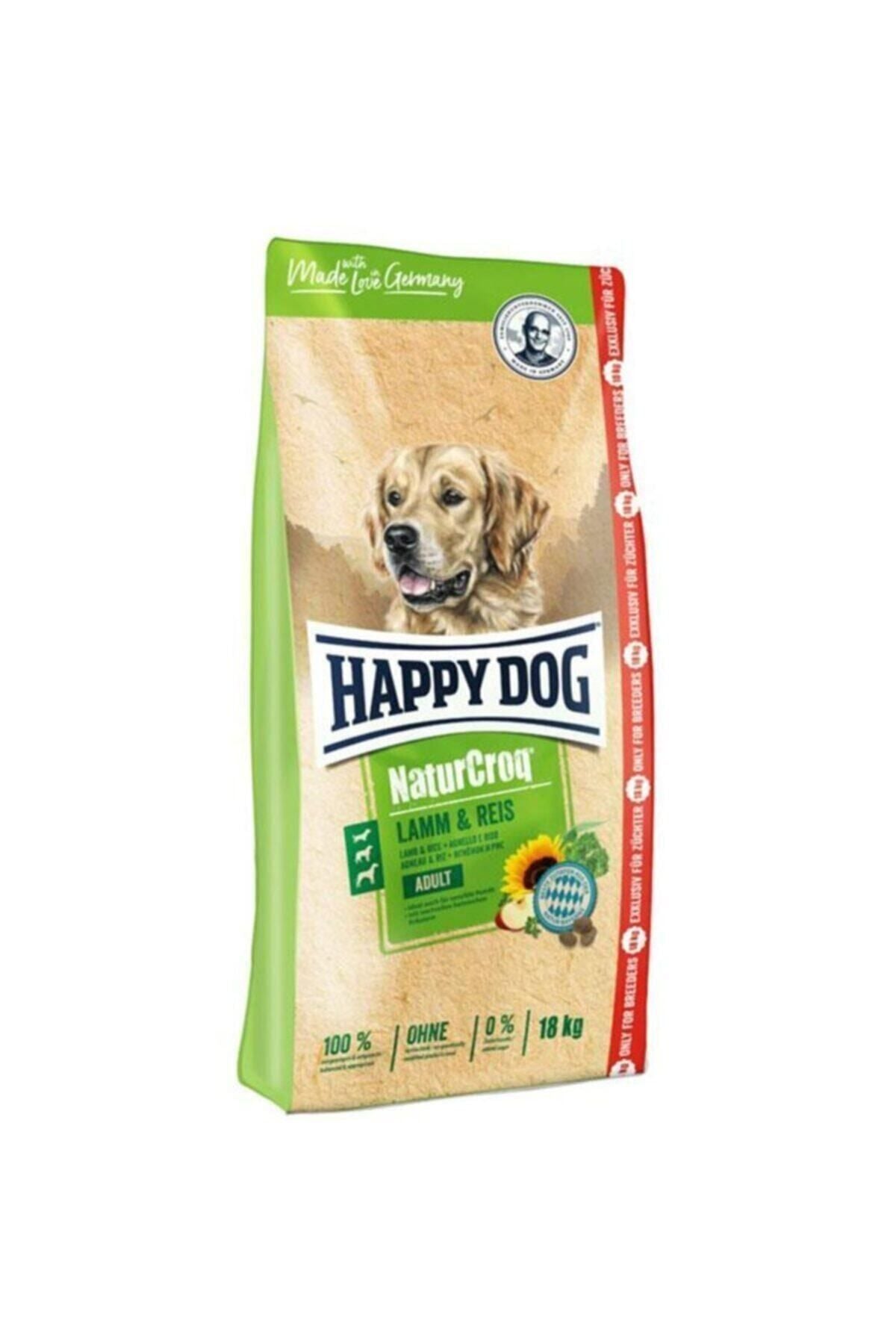 Happy Dog Nature Croq Kuzu Etli Yetişkin Köpek Kuru Maması 18 kg (Yeni)