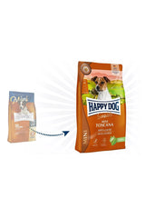 Happy Dog Toscana Ördekli ve Somonlu Sensitive Mini Irk Yetişkin Köpek Kuru Maması 4 kg