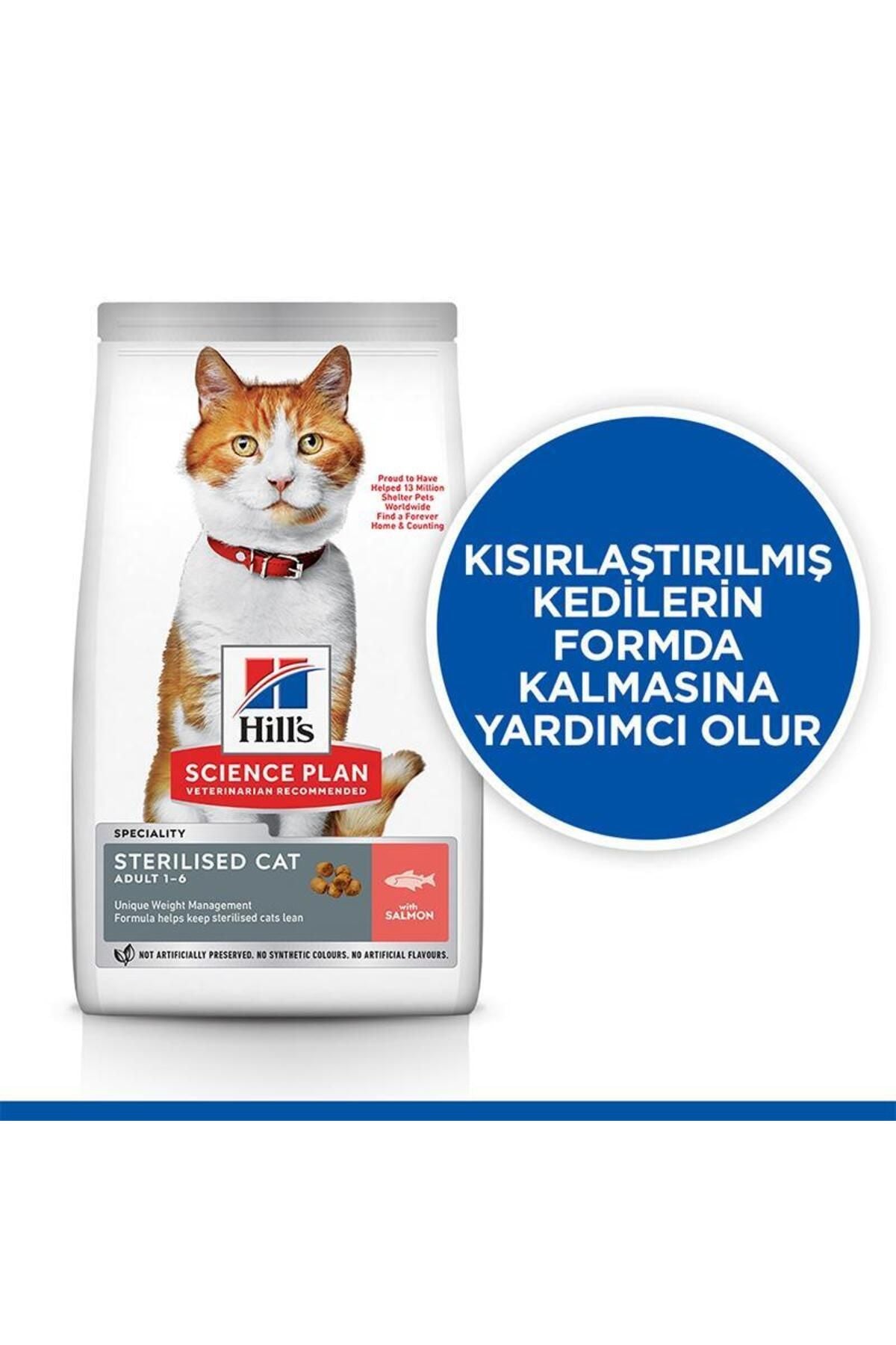 Hill's Science Plan Somonlu Kısırlaştırılmış Yetişkin Kedi Kuru Maması 1,5 kg
